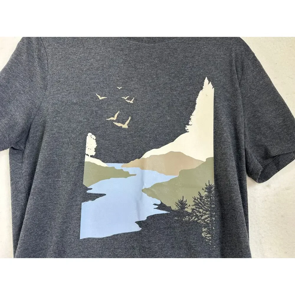 Banana Republic Brand Men's Outdoors Heather Gray Tee Size M